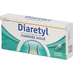 - Diarrhée aiguë - Chlorhydrate de lopéramide 2mg - à partir de 15ans - 12 gélules