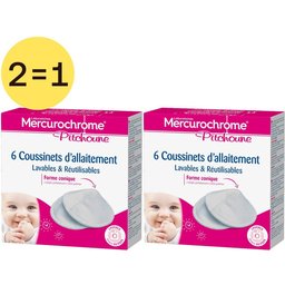 Mercurochrome Pitchoune Coussinets d'allaitement