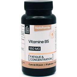 Vitamine B5 550mg 30 Gélules