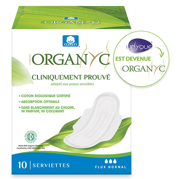 Serviette Flux Normal Coton Bio 10 unités
