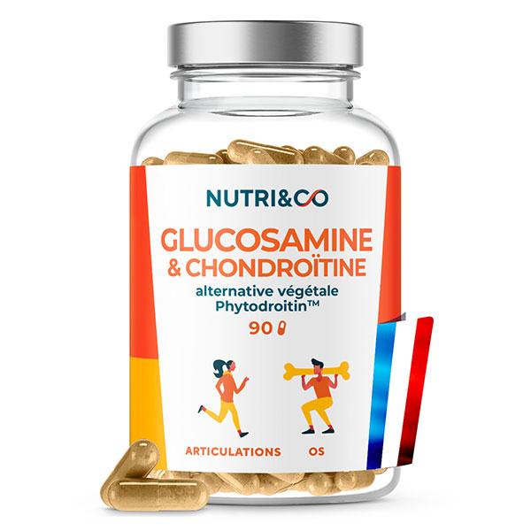 Nutri&Co Glucosamine Chondroïtine - Articulations & Os - 90 gélules Vegan