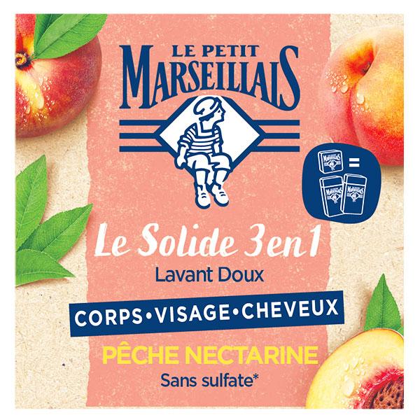 Savon Solide 3 en 1 Lavant Doux Pêche Nectarine 80g