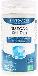 Omega 3 Krill Plus Cérébral et Système Cardiaque 40 Capsules - Pot 40 Capsules