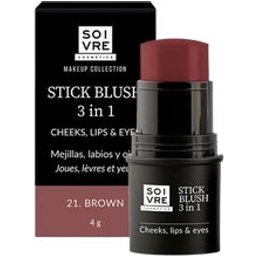 Stick Blush 3 In 1 Mejillas Labios y Ojos Brown 4g