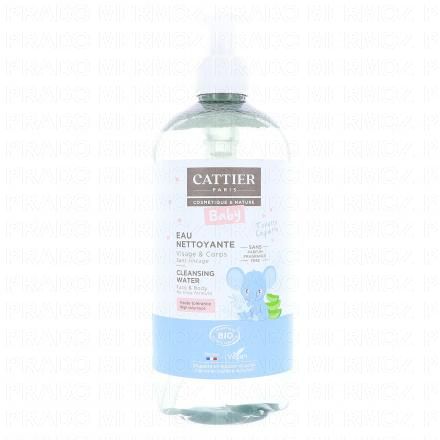 Bébé eau nettoyante visage et corps bio flacon pompe 500ml