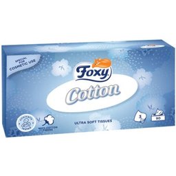 Tissues Faciaux Cotton Ultra Doux 90uts