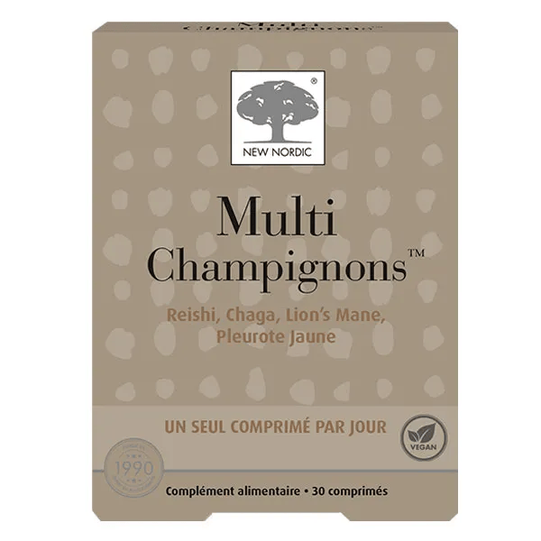 MultiChampignons concentration-immunité-antioxydant-digestion 30 comprimés
