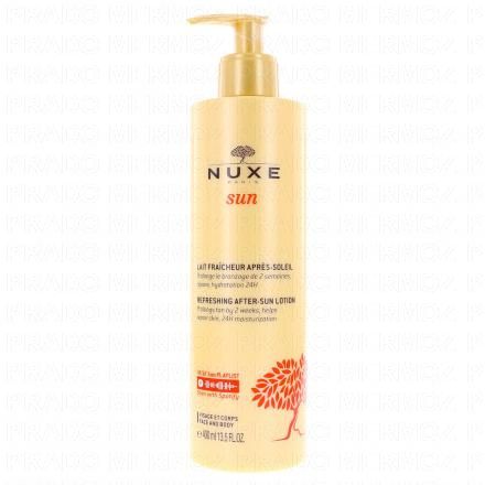 Sun Lait fraîcheur après-soleil visage et corps flacon pompe 400ml