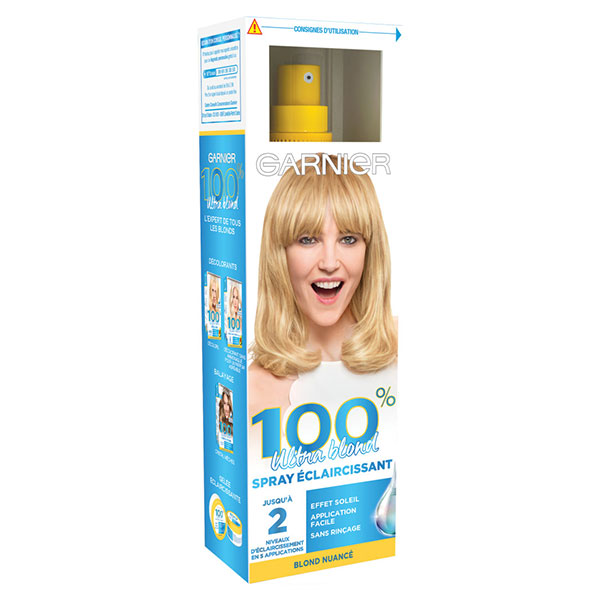 100% Ultra Blond Cristal Soleil Spray Éclaircissant 125ml