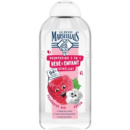 Shampooing 2 en 1 Bébé & Enfant Démêlant Framboise Bio & Coton