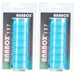 Distributeur de médicaments 1x7 Turquoise