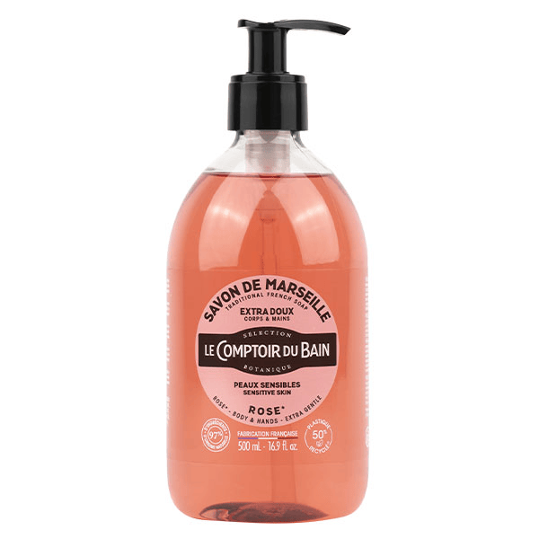 Savon de Marseille Rose Extra Doux 500ml