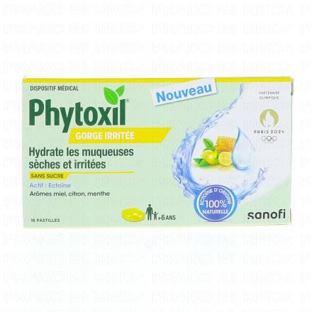 Pastilles Gorge Irritée x16 gout miel citron menthe