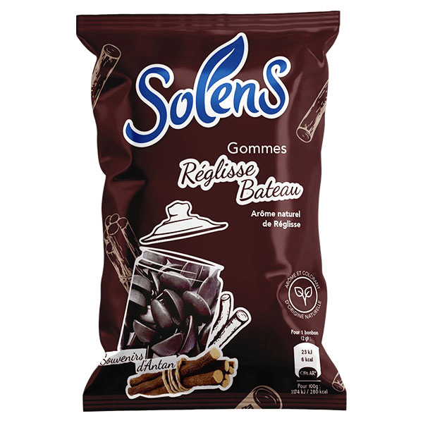 Gommes Réglisse Bateau 100g