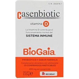 Casenbiotic Vitamine D Orange 30 comprimés à mâcher