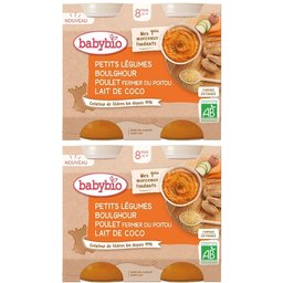 Petits Légumes Boulghour Poulet Fermier DU Poitou Lait DE Coco dès 8 mois