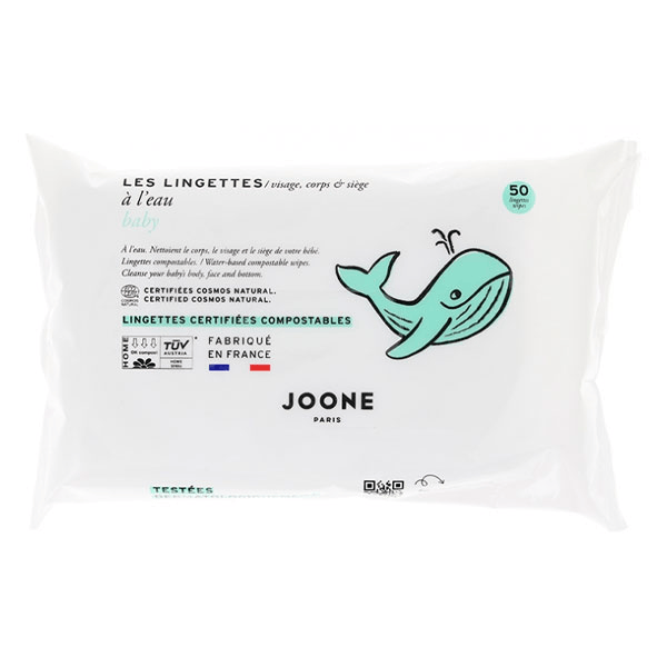 La lingette compostable à l'eau - 50 lingettes