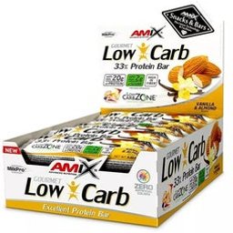 Low-Carb 33% Protein Bar Vainilla Almendra 15x60g