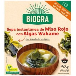 Biográ Sopa Vegana de Miso con Algas 4 sobres x 10g