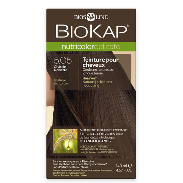 Nutricolor Delicato Hair Dye 5.05 Châtain Noisette 140ml
