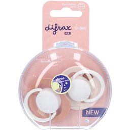 Dynamic Sucette 0-6m Prime Glow Ivory/blauw