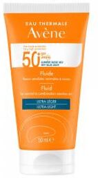 Eau Thermale - Solaire - Fluide 50+ Uvb Uva Lumière Bleue Hev Peaux Sensibles Normales 50 ml - Tube 50 ml