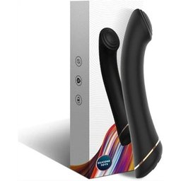Vibrateur Tête Plate Silicone Noir 1ut