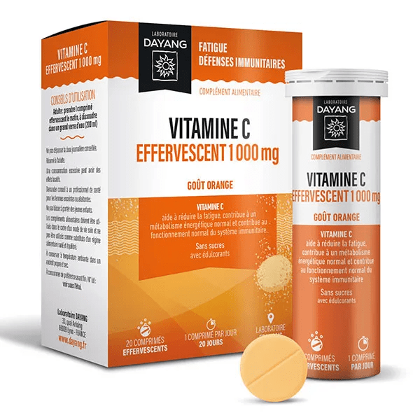 Vitamine C 1000mg, 20 comprimés effervescents