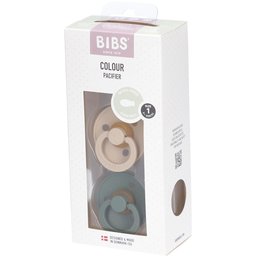 Bibs Tétine Symétrique - Vanilla/Pine 0-6 Mois