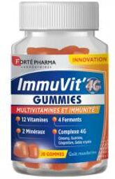 Forté Pharma ImmuVit'4G 30 Gummies - Pot 30 gommes