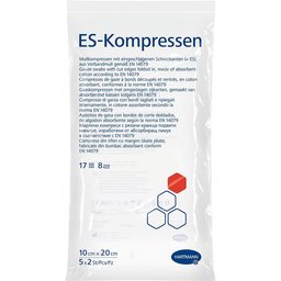 Es-kompressen Steril 8fach 10 X 20 Cm