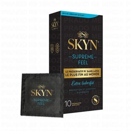 Skyn - Supreme Feel Préservatifs sans latex exra fin x10 extra lubrifié