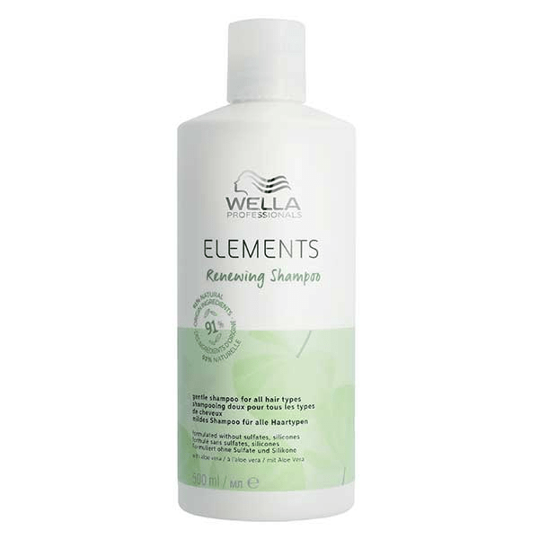 Elements Shampoing régénérant sans sulfate pour tous types de cheveux 500ml
