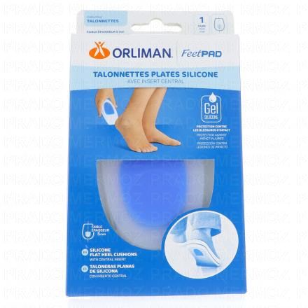 Feetpad - Talonnettes plates silicone 1 paire taille 3 - pointure 43 - 46