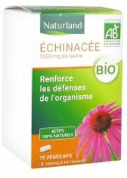 Complément Alimentaire Échinacée Bio en Capsules Végétales - 75 Unités - Boîte 75 végécaps