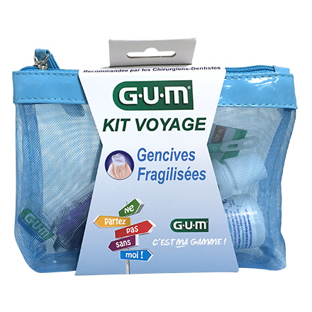 Kit voyage gencives fragilisées trousse 4 produits