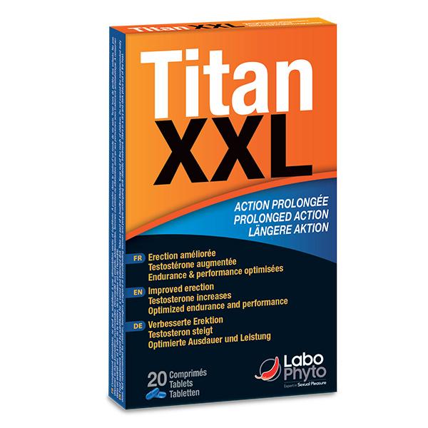 TITAN XXL - stimulant sexuel rapide action prolongée - 20 gélules