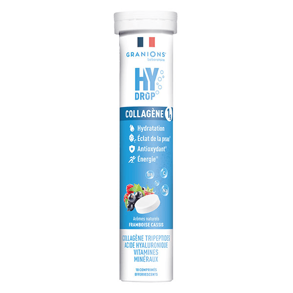 Granions Hydrop Collagene Electrolytes - Vitamines, Minéraux - Framboise Cassis