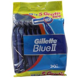 Rasoir fixe Blue II 20 pièces