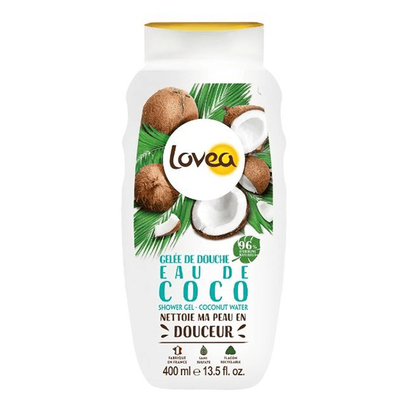 - Gelée De Douche - Eau de Coco - PH Neutre - Sans Sulfate 400ml