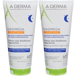 A-Derma Exomega Control Crème Nuit Emolliente Réparatrice