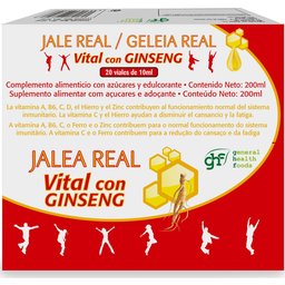 Jalea Real Vital con Ginseng 20 Ampoules