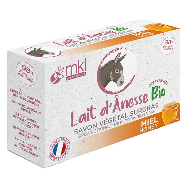 MKL Savon Lait d'Ânesse Savon Végétal Miel 100g