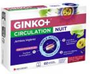 Ginko + Circulation Nuit 60 Comprimés - Boîte 60 comprimés