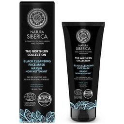 Mascarilla facial negra limpiadora, brillo de la piel 80 ml