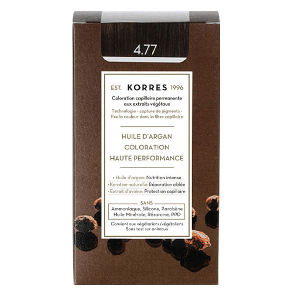 Capillaire Coloration Permanente Châtain Naturel Marron Intense 4.77