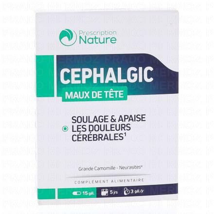 PRESCRIPTION NATURE Cephalgic boîte de 15 gélules