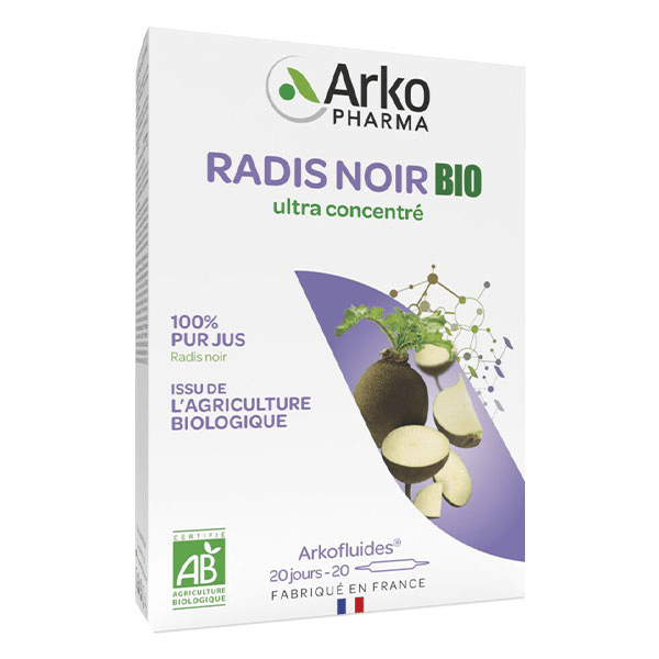 Arkofluides Radis Noir Bio 20 ampoules