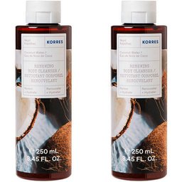 Korres Nettoyant Corporel Renouvelant Eau de Noix de Coco 2x250ml