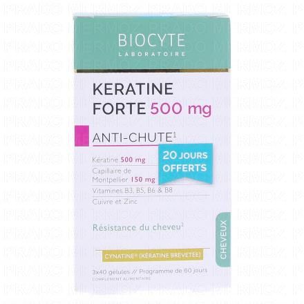 Kératine Forte Anti-chute 3x40 gélules